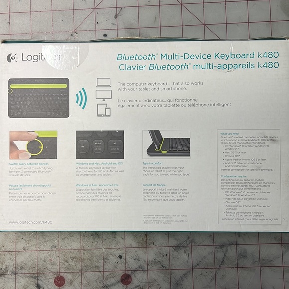 Logitech bluetooth multi device keyboard - Picture 2 of 2